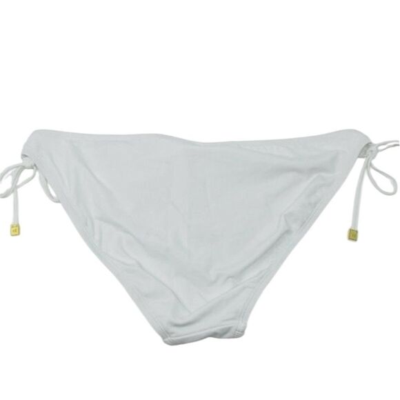Bleu Rod Beattie NWT Hole in One Side Tie Bikini Bottom in White Multi Size 12 - Picture 7 of 8